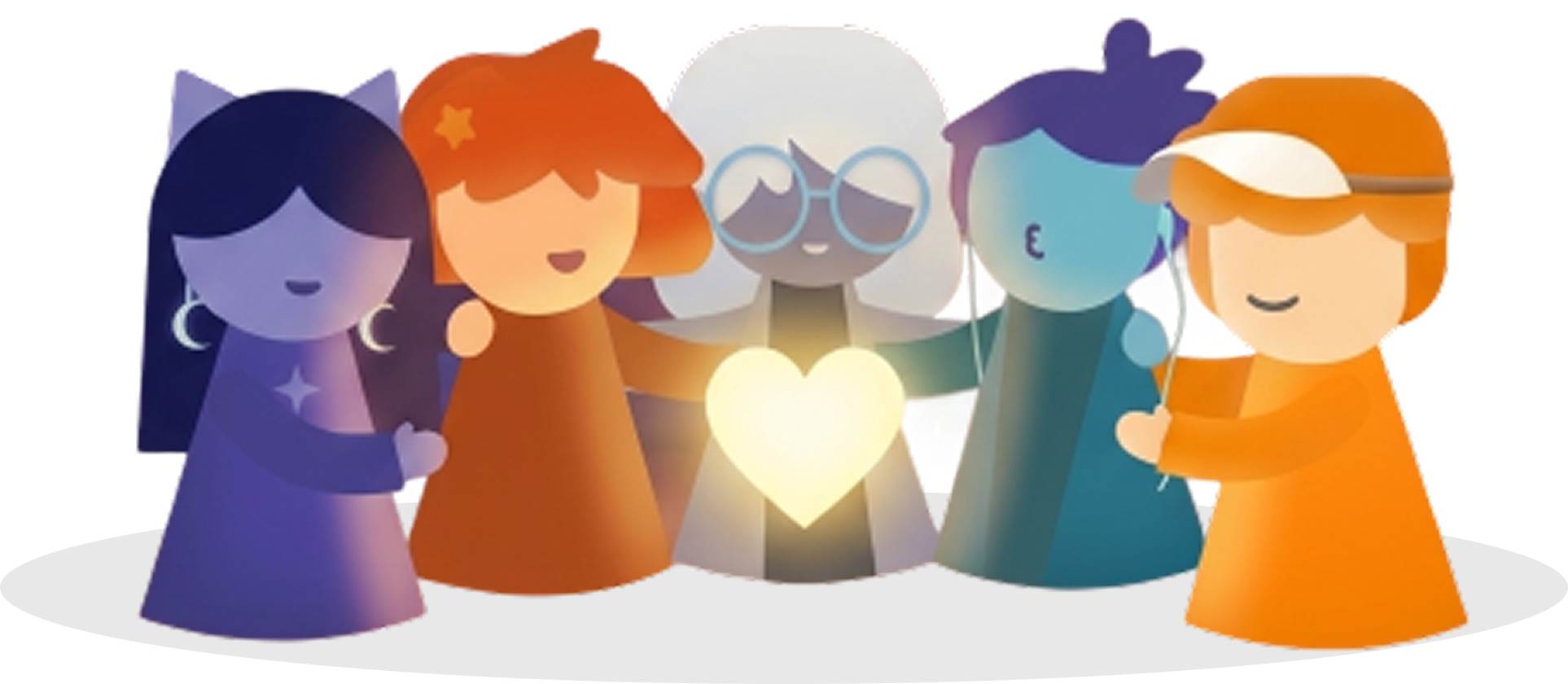 Five Bestie AI characters