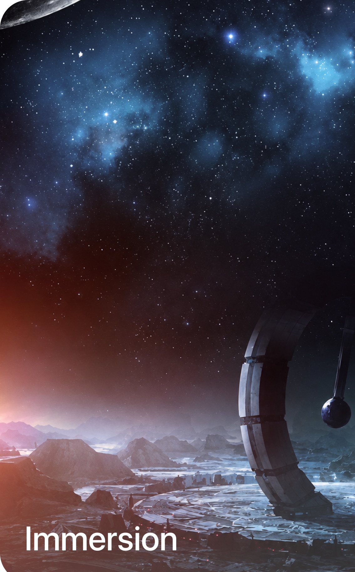 Immersion visual concept