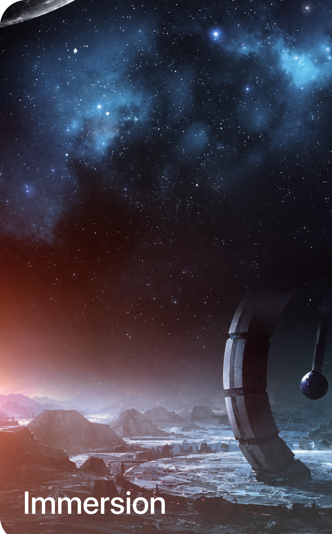 Immersion visual concept